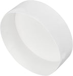 uxcell 4pcs Rubber End Caps 200mm (7 7/8 Inch) ID x 80mm(3 1/8 Inch) H Vinyl Round End Cap Cover Screw Thread Protectors White