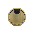 HAHIYO 1Pcs 3.15Inch/80mm Bronze Zinc Alloy Desk Grommet Wire Grommet Cable Management Cord Hole Cover Desk Wire Hole Insert Wire Organizer for Computer Office Home School Equipment Systems