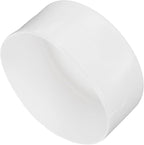 uxcell 4pcs Rubber End Caps 110mm (4 5/16 Inch) ID x 80mm(3 1/8 Inch) H Vinyl Round End Cap Cover Screw Thread Protectors White