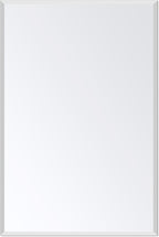 Ruomeng Rectangle Wall Mirror Frameless Bathroom Mirror 16” x 24" Beveled Edge Mirror for Vanity and Entryway