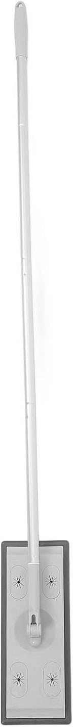 GALPADA Electrostatic Dust Mop Section Telescopic Aluminum Pole Heavy-Duty Flat Microfiber Cleaning Mop for Tile Floors Removable Head for Easy Replacement Versatile Extendable Handle for