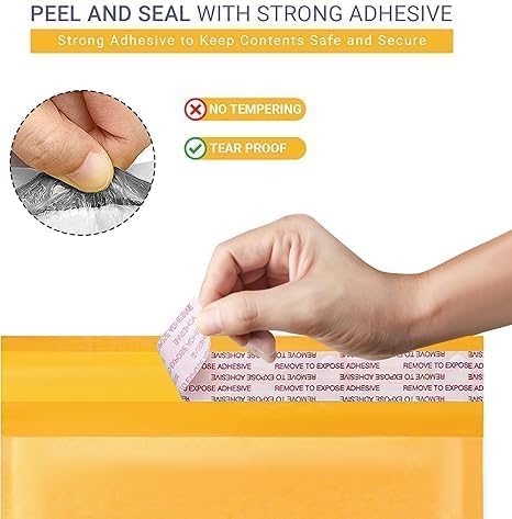 Small Kraft Bubble Mailers 6x10 inch #0 | Self Seal Padded Envelopes | Cushioned Bubble Mailer | Usable Size 6x9 | Lightweight mailing Shipping Bags For Package | 500 Pack Bulk | Made in USA