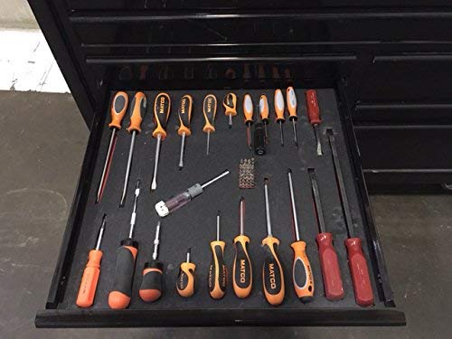 5S Lean Tool Box Foam Organizers 1/2 INCH Thick (1 Piece) (20"x40", Black)