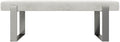 VANT Upholstered Bed Bench - Velvet Ivory - Brushed Nickel - Contemporary Modern, Bedroom Bench Seat, Hallway, or Entryway