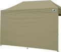 Eurmax USA Instant Canopy SunWall Camping Tent Tarp Shelter 10x20 Canopy Wall Sidewall Canopy Tent Sidewalls for Pop Up Canopy Tent,1 Pack Sidewall Only(Khaki)