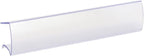 SmartSign Shelf Clip Label Holder | 1.125" x 6" Clear Plastic, for 1" Thick Shelves, Pack of 10