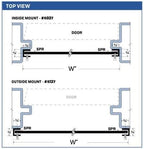 2 in 1 Bundle - Outside Mount Door Flood Barrier Shield (5127MA) + Door Flood Barrier Threshold (319MA), size: (36'' x 48'')