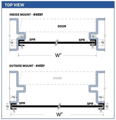 2 in 1 Bundle - Outside Mount Door Flood Barrier Shield (5127MA) + Door Flood Barrier Threshold (319MA), size: (24'' x 48'')