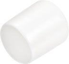 uxcell 20pcs Rubber End Caps 24mm ID Vinyl Round End Cap Cover Screw Thread Protectors White