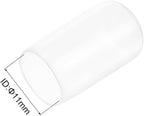 uxcell 20pcs Rubber End Caps Protective Caps 11mm ID Vinyl PVC Round Tube Bolt Cap Cover Screw Thread Protectors, Clear