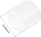 uxcell 10pcs Rubber End Caps 36mm ID Vinyl Round End Cap Cover Screw Thread Protector Clear