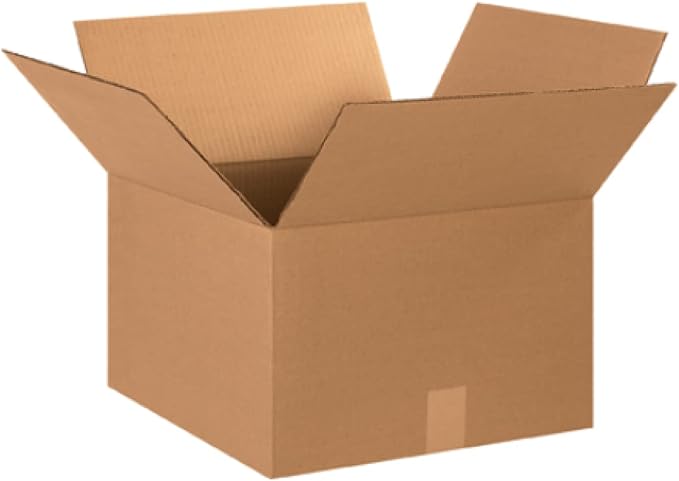 Secure Seal - 15x15x10 Pack of 50 Corrugated Cardboard Packing Shipping Mailing Moving Carton Boxes
