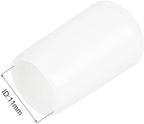 uxcell 10pcs Rubber End Caps 11mm ID Vinyl Round End Cap Cover Screw Thread Protectors White