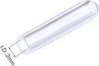 uxcell 20pcs Rubber End Caps 2mm ID Vinyl PVC Round Tube Bolt Cap Cover Screw Thread Protectors Clear