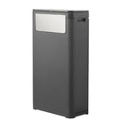 WanWanKa Bathroom Tall Skinny Trash Can with Lid, Waste Basket Fits in Narrow Spaces and Perfect for Commerical Offices,Garbage Can with Press Top,for Home,Bedroom,Kitchen,Living Room.