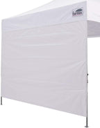 Eurmax USA 10FT Instant Canopy SunWall Pop Up Canopy Wall with Horizontal Strap for Eurmax ONLY,1 Pack Sidewall (White)