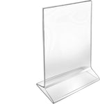 Azar 142726 Vertical Top Load 4" wide x 6" high Acrylic Sign Holder, 10 Count