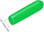 uxcell 20pcs Rubber End Caps 3mm(1/8") ID Vinyl PVC Round Tube Bolt Cap Cover Screw Thread Protectors Green