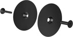 Door Hole Cover Plate Black, 2-5/8" Diameter Deadbolt or Door Lock Cover Plate in Matt Black Finish 1 Pack