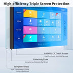 22/32 Inch Digital Signage Kiosk, Capacitive Touch Screen Display, K-Style Stand, Interactive Advertising & Navigation Solution for Malls, Retail, Self-Ordering, Silver Finish