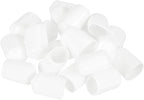 uxcell 20pcs Rubber End Caps 13.5mm ID Vinyl Round Tube Bolt Cap Cover Thread Protectors White