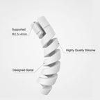 30 Pack Charger Cable Saver, Silicone Flexible Cord Protector, Mouse Cable Wire Protector Compatible for iPhone, iPad, iPod, MacBook (Black, Pink, Grey, Yellow, Blue, Green)