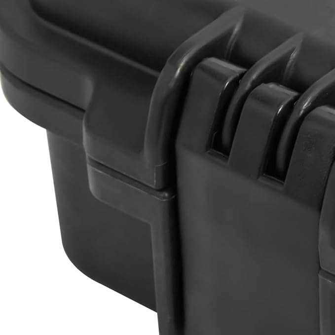 PP Portable Flight Case, Lockable Tool Box for Transportation Travelling, Protective Equipment Case, 11.8"x9.6"x7.9", -290