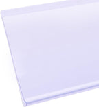 Shelf Label Strips, Pro Painter 25 Pack Self Adhesive 1.5”H Shelf Strip Price Tag Holder for Plastic, Metal and Wood Gondola Shelf, Clear Plastic Front/White Back Sign Holder for 48” Long Shelf