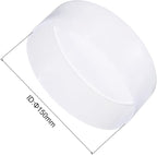 uxcell 4pcs Rubber End Caps 150mm ID Vinyl Round End Cap Cover Screw Thread Protectors Clear, 50mm Height