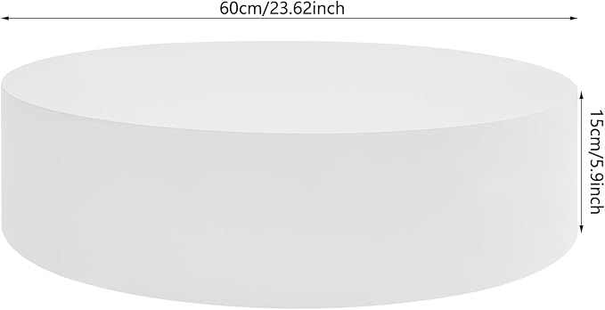 Round Mannequin Display Pedestal Stands, 23.6×5.9In Platform Base Stands, Load Capacity 220lbs, Round Display Pedestal Stand for Clothes Stores, Boutiques