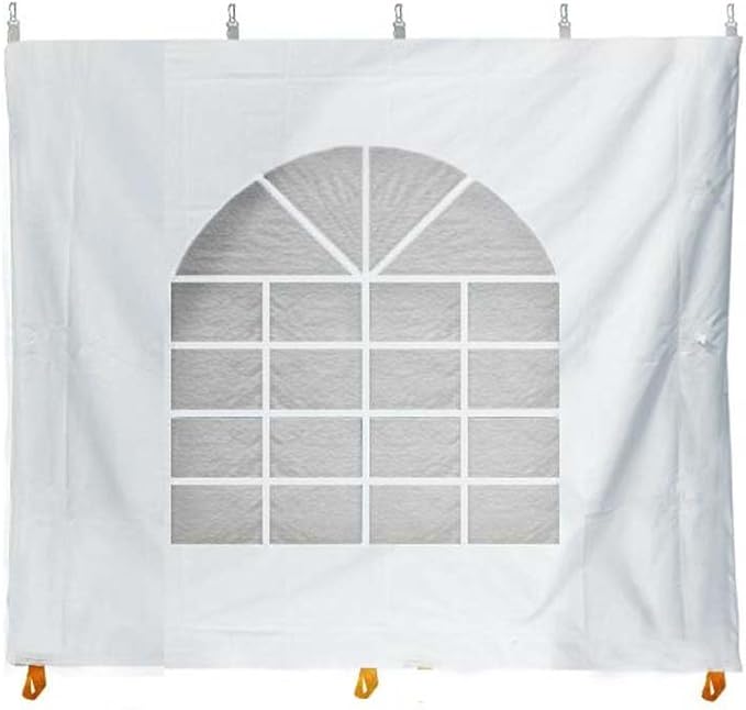 TentandTable Standard Cathedral Tent Sidewall, 8-Foot by 10-Foot, Waterproof Sidewalls for Commercial Party & Canopy Tents, UV Resistant & Removable, 14oz Translucent Vinyl, Tent Not Included