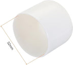 uxcell 10pcs Rubber End Caps 32mm ID Vinyl Round Tube Bolt Cap Cover Screw Thread Protectors White