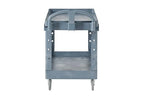 Rubbermaid Commercial Products BRUTE Heavy Duty 2-Shelf Utility/Service Cart, Large, Lipped Shelves, Ergonomic Handle, 750 lbs. Capacity, Black, for Warehouse/Garage/Cleaning/Maintenance/Stadiums