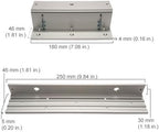 Visionis FPC-5192 600lbs Indoor Electromagnetic Lock with 600 lbs L and Z Bracket for Inswinging Door Access Control Maglock