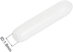 uxcell 20pcs Rubber End Caps 1.8mm ID Vinyl Round Tube Bolt Cap Cover Thread Protectors White