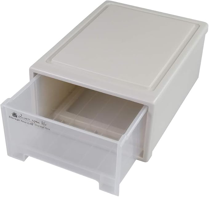 17.8 Quart Stacking Storage Drawer Unit Front Box, 1 Pack