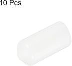 uxcell 10pcs Rubber End Caps 10.5mm ID Vinyl Round End Cap Cover Screw Thread Protectors White