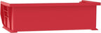 Akro-Mils 30255 AkroBins Plastic Storage Bins, Space-Saving Stackable Bins for Garage, Pantry, Craft Organization, 11-" x 16-" x 5-", Red, 6-Pack
