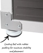 Heavy Duty Storage Solid Stainless Steel Cabinet with Lockable, Adjustable Shelf, Metal Garage Organizer (Granite, 30" W x 18" D x 72" H)