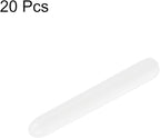 uxcell 20pcs Rubber End Caps 1.3mm ID Vinyl Round Tube Bolt Cap Cover Thread Protectors White