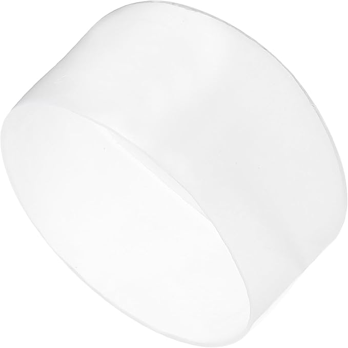 uxcell 4pcs Rubber End Caps 80mm ID Vinyl Round Tube Bolt Cap Cover Screw Thread Protectors Clear, 50mm Height
