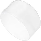 uxcell 4pcs Rubber End Caps 80mm ID Vinyl Round Tube Bolt Cap Cover Screw Thread Protectors Clear, 50mm Height