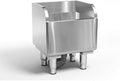 Commercial Floor Mop Sink - Stainless Steel Mop Service Basin, Floor Mount, 17.7'16.1'21.6'