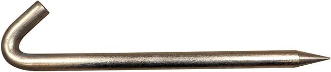Steel Tent Stakes Heavy Duty Ground Stake, Metal Stakes to Anchor Commercial Inflatables, Outdoor Camping Canopy, Fence, Garden Tent Accessories, 1" Diameter x 18" Length, 100 Pack