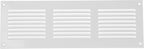Repa Market 5-Pack 12x4 Inch Air Vent Cover/White Galvanized Steel Louvered Grill Cover with Mesh Screen/Wall or Ceiling Vent/Durable Flush Mount HVAC Register for Indoor and Outdoor Ventilation