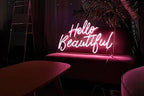 LED Neon Sign Night Light for Wall Party Décor Bedroom Room Bar Wedding Home Birthday Art Decoration Christmas with USB Chain Light modulator 5v (lets party blue)