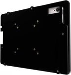 TABcare Anti-Theft Acrylic VESA Enclosure Made for Apple iPad 10 10.9" 2022, iPad 11 11" 2025 A16 with Low Profile Wall Mount Kit & 90-Degree Angle USB C Charge Cable (Black)