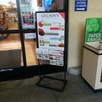 ASIA SOURCES, INC Premium Floor Sign Holder with rectangular tube base. (22"x28)