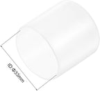 uxcell 5pcs Rubber End Caps 33mm ID Vinyl PVC Round Tube Bolt Cap Cover Screw Thread Protectors Clear