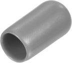 uxcell 20pcs Rubber End Caps Protective Caps 7.5mm ID Vinyl PVC Round Tube Bolt Cap Cover Screw Thread Protectors, Light Grey